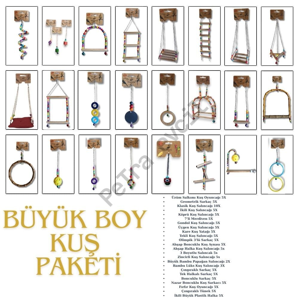 Büyük Boy Kuş Paketi 120 Parça