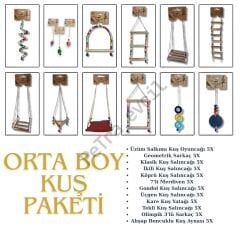 Orta Boy Kuş Paketi 60 Parça