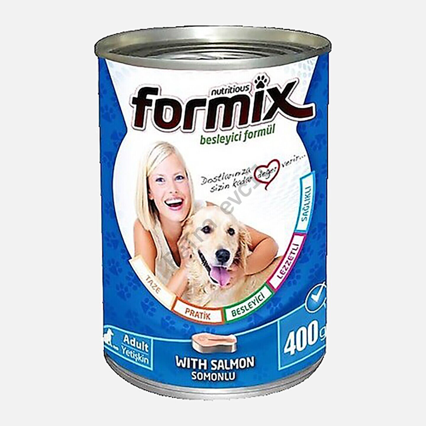 Formix Somon Parça Etli Soslu Konserve Yetişkin Köpek Maması 400gr