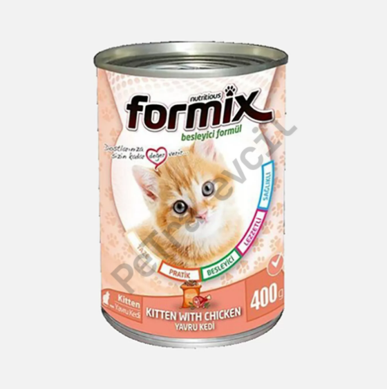Formix Tavuk Parça Etli Soslu Koserve Yavru Kedi Maması 400gr