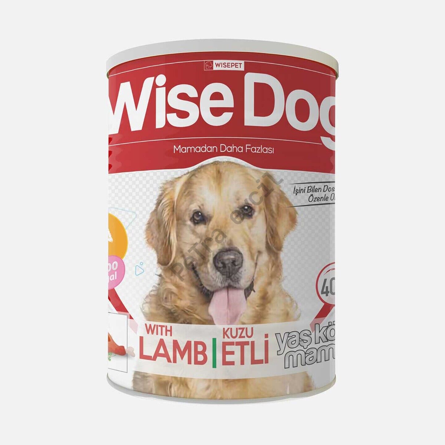 WiseDog Kuzu Etli Konserve Köpek Maması 400gr