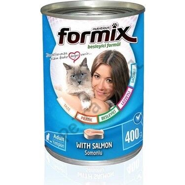 Formix Somon Parça Etli Konserve Kedi Maması 400gr