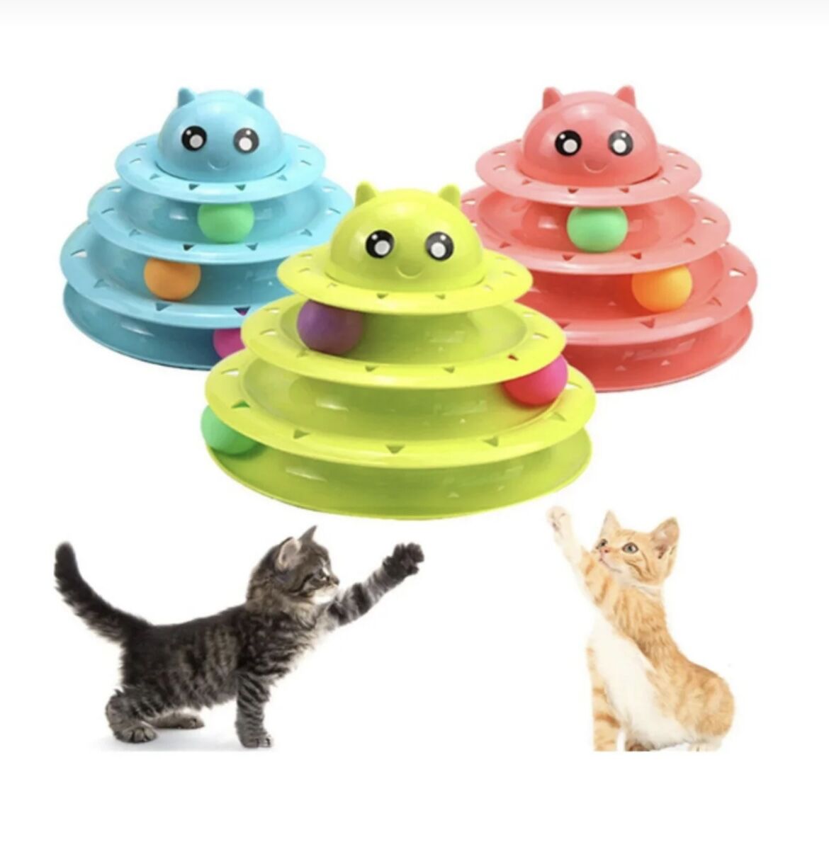 3 Katlı Kedi Oyuncağı
